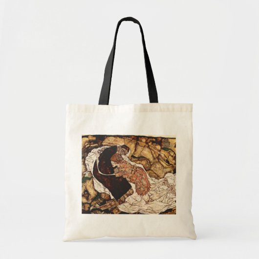 Tote Bag La mort et le fou par Egon Schiele (Devant)