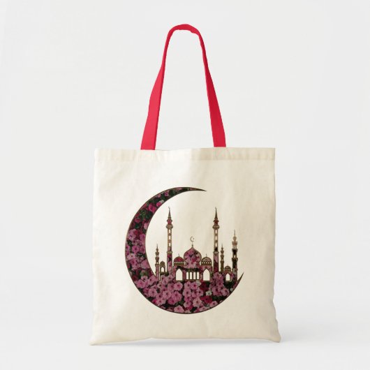 Tote Bag La Mosquée Fleur Sur La Lune (Devant)