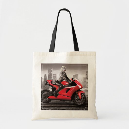 Tote Bag La moto de Marilyn (Devant)