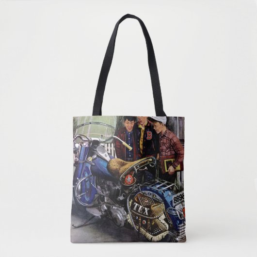 Tote Bag La moto de Tex (Devant)