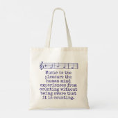 Tote Bag La Musique Est Le Plaisir - Citation Musique (Dos)