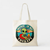 Tote Bag La musique est ma thérapie (Dos)