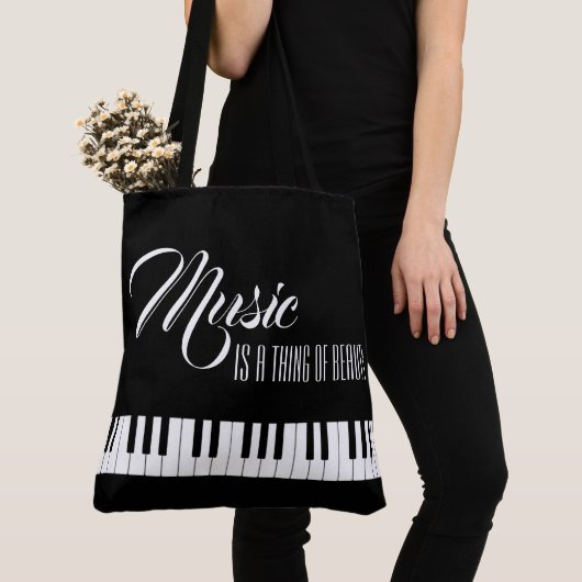 Tote Bag La Musique Est Une Chose De Beauté (De près)