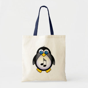 Tote Bag La musique note le cadeau de pingouin