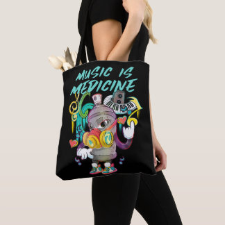 Tote Bag La musique urbaine est un Graffiti en médecine