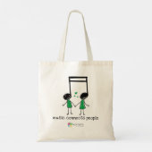 Tote Bag La musique verte connecte les gens (Dos)