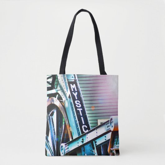 Tote Bag La Mystic River Drawbridge Comme Je La Vois (Devant)