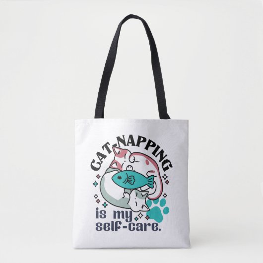 Tote Bag La Nappage De Chats Est Mon Soin Personnel : Chats (Devant)