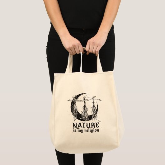 Tote Bag La nature est ma religion (Devant (produit))