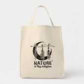 Tote Bag La nature est ma religion (Devant)