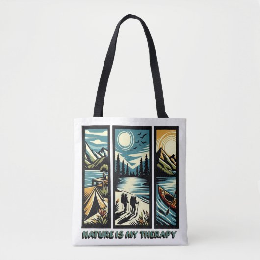 Tote Bag La nature est ma thérapie (Devant)