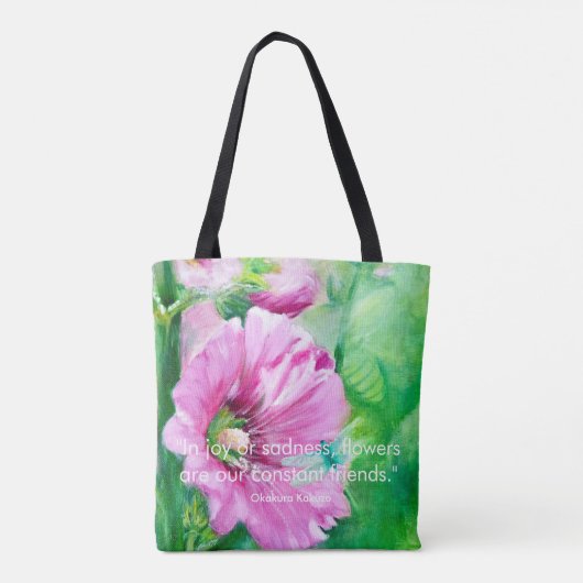 Tote Bag La nature rose florale (Dos)
