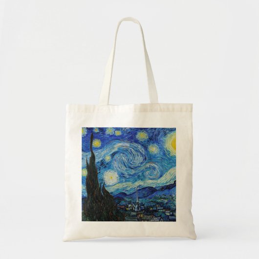 Tote Bag La nuit étoilée (1889) par Vincent Van Gogh (Devant)