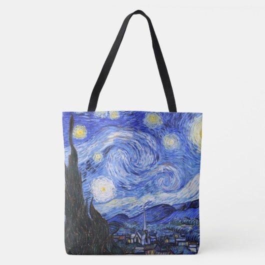 Tote Bag La nuit étoilée de Van Gogh (Devant)
