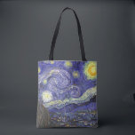 Tote Bag La Nuit étoilée de Vincent van Gogh<br><div class="desc">De superbes sacs à provisions avec impression intégrale ! Disponibles en deux styles et deux tailles !</div>