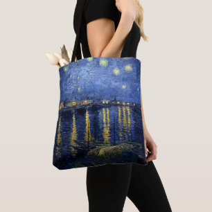 Tote Bag La nuit étoilée de Vincent van Gogh sur le Rhône