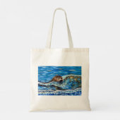 Tote Bag La Otter dans la peinture de la mer (Dos)