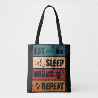Tote Bag La passion du tambour : illustration de design de