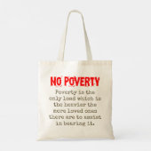 Tote Bag La Pauvreté Est La Seule Charge - Citation Pauvret (Dos)