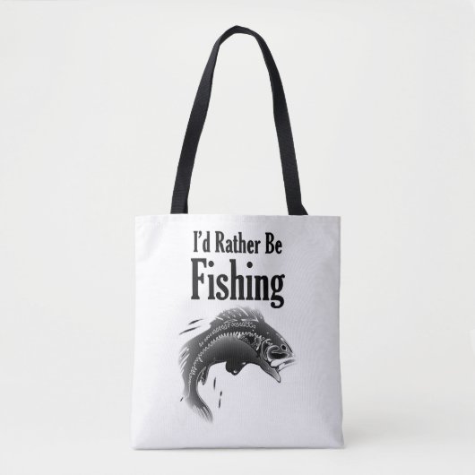 Tote Bag la pêche plutôt que le poisson (Devant)