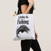 Tote Bag la pêche plutôt que le poisson (De près)