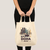 Tote Bag La péninsule de Doha Qatar (Devant (produit))