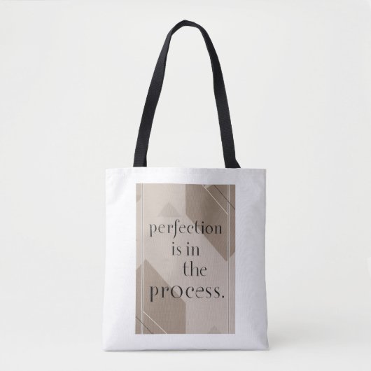 Tote Bag La perfection est dans le processus (Devant)