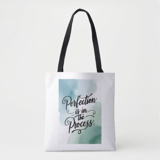 Tote Bag La perfection est dans le processus, option 2 (Devant)