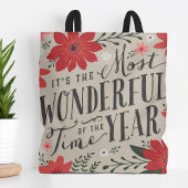 Tote Bag La période la plus merveilleuse de l'année Fête Fl