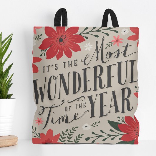 Tote Bag La période la plus merveilleuse de l'année Fête Fl