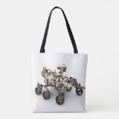 Tote Bag La Persévérance Mars Rover Sur Arrière - plan Blan (Dos)