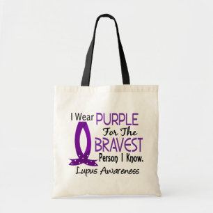 Tote Bag La personne la plus courageuse je sais le lupus