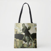 Tote Bag La peste d'Arnold Bocklin, symbolisme Vintage (Devant)