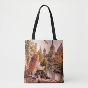 Tote Bag La Petite Fille Voyageuse Oxford Spires Épaules