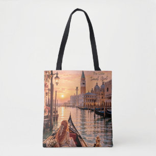 Tote Bag La Petite Fille Voyageuse Venise Coucher de Soleil