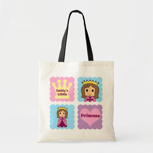 Tote Bag La petite princesse du papa (Devant)