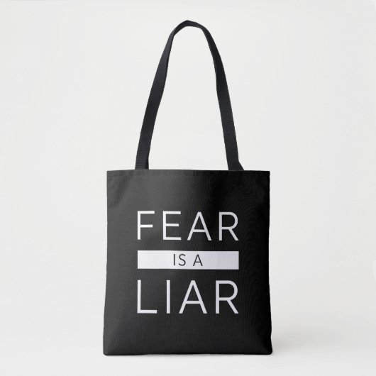 Tote Bag La Peur Est Un Menteur (Devant)