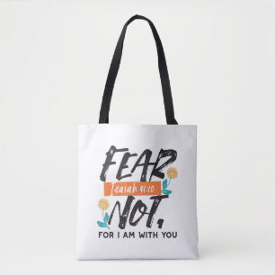 Tote Bag La Peur Pas Isaïe Bible Verse Conception Inspirant