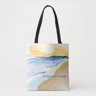 Tote Bag La Plage Appelle Beach Vibes