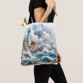 Tote Bag La plage côtière Phare (De près)