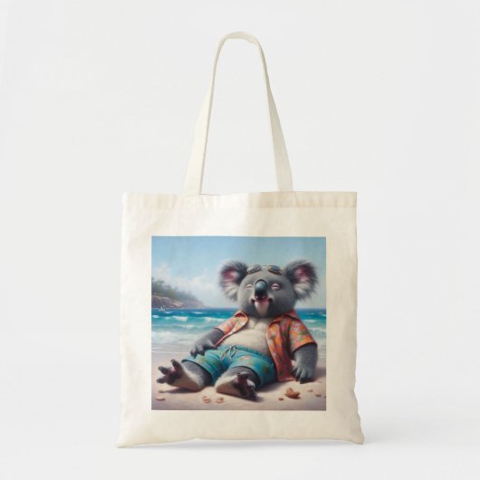 Tote Bag La plage de Koala (Devant)