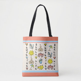 Tote Bag La plage Fourre-tout du pâté de sable