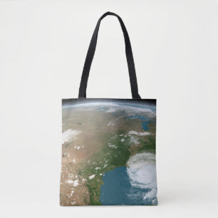 Tote Bag La Planète Panoramique Terre Et Les Etats-Unis.