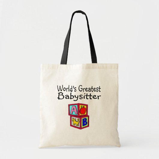 Tote Bag La plus grande babysitter des mondes (Devant)