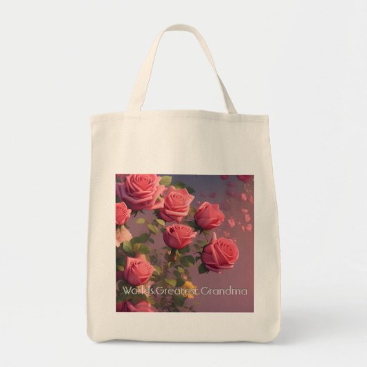 Tote Bag La plus grande épicerie réutilisable de grand-mère (Devant)