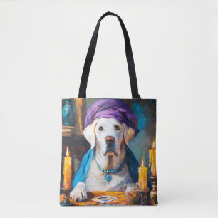 Tote Bag La Poche Mystique Drôle chien Fortuneteller