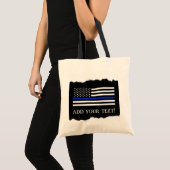 Tote Bag La police dénomme la coutume de drapeau américain (Devant (produit))