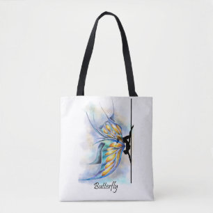 Tote Bag La pose de papillon de danse de Polonais avec le