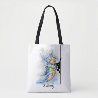 Tote Bag La pose de papillon de danse de Polonais avec le