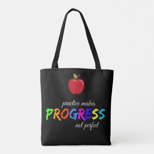 Tote Bag La pratique progresse (Dos)